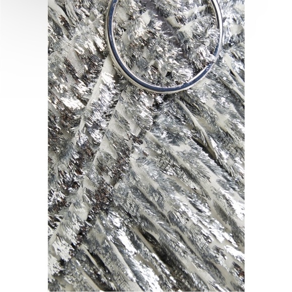 BA&SH silk blend Dara open-back ruched metallic fil coupé maxi dress NWT - Picture 4 of 7